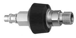 M Vac Puritan Quick Connect  to DISS M with DV Medical Gas Fitting, Medical Gas Adapter, puritan quick connect, puritan Bennett quick connect, Vacuum, Suction, Suction quick connect, Suction quick-connect, puritan male to DISS, DISS demand valve, DISS check valve